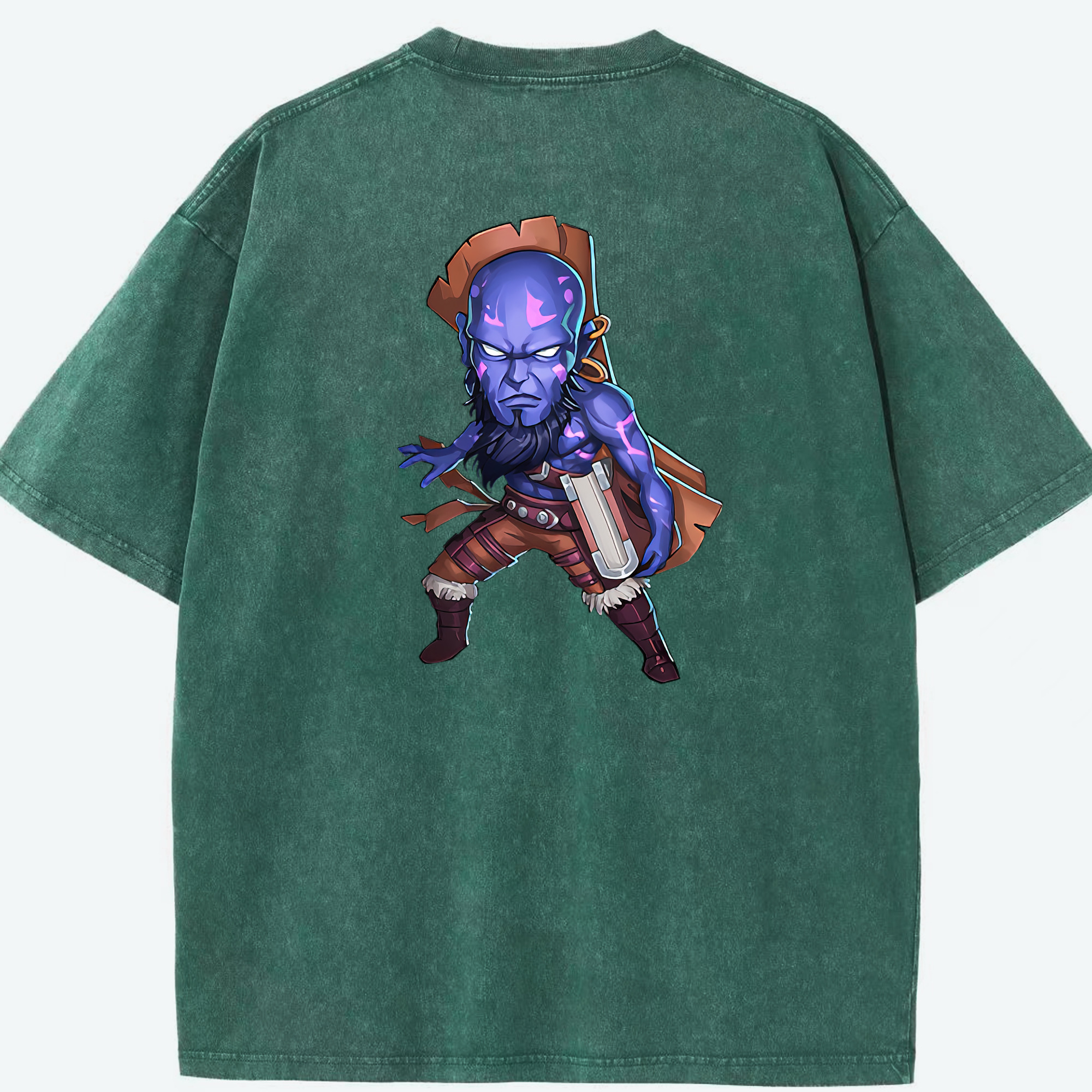 リーグ・オブ・レジェンド League of Legends LOL 綿100% ヴィンテージ風 半袖Tシャツ（背面プリント）